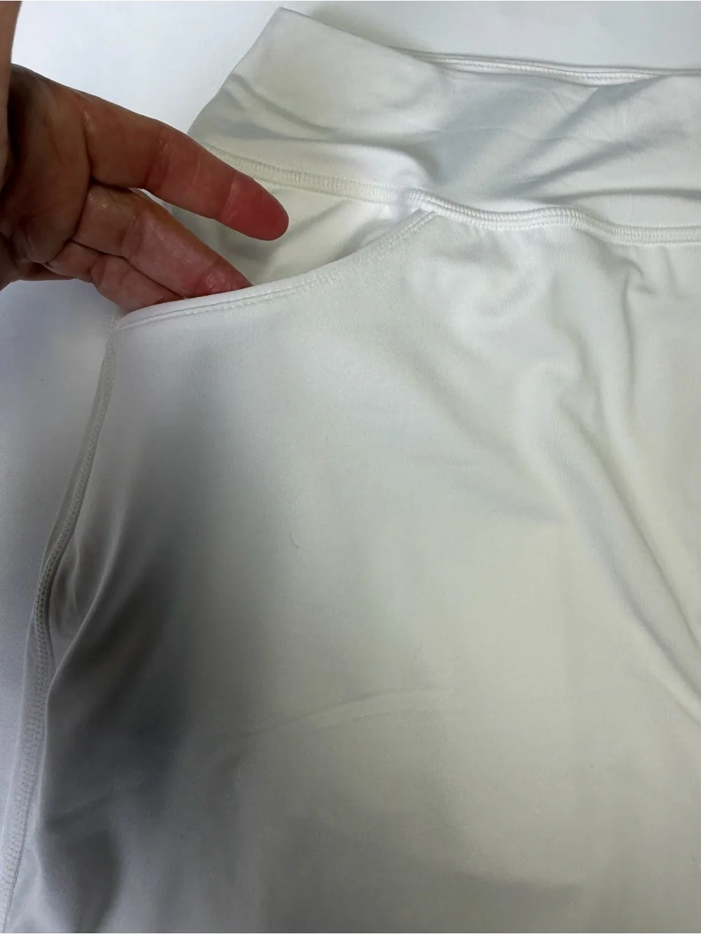 Coolibar White UPF50+ Active Skirted Tennis Skirts with Shorts - Small